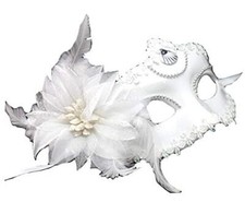 Maschera veneziana con fiore