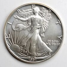 USA 1 One Dollar Liberty Oncia 1991 - Argento Silver