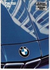 BMW Serie 7 E23 1985-1986 Brochure vendite mercato Regno Unito 728i, 732i, 735i, SE