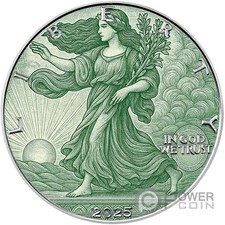 FREEDOM DOLLAR Greenback Liberty 1 Oz Moneta Argento 1$ USA 2025