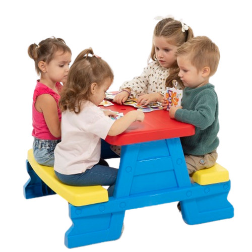 Tavolo per bambini con panche - tavolo,