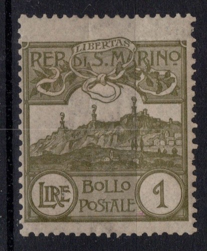 San marino 1903 veduta lira - san,