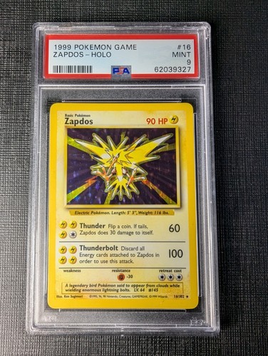 Psa zapdos holo set base - holo,