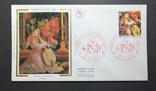 Francia 1985 FDC 1 Giorno Francobollo 2392 Quadro Art Croce Rossa Altare