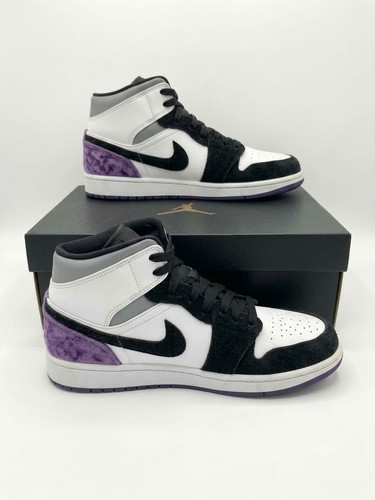 Nike air jordan mid - air, viola