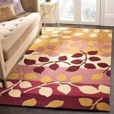 Tappeto antico lana floreale