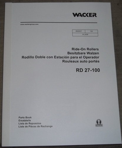Catalogo parti manuale wacker - catalogo,