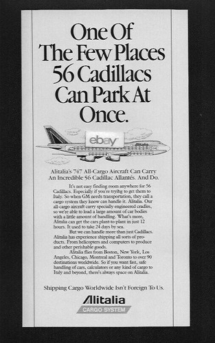 Alitalia 1987 air cargo system - cargo,