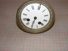 Antique French 8 Day Brocot movement with face, hands and bezel 113mm Maker PR