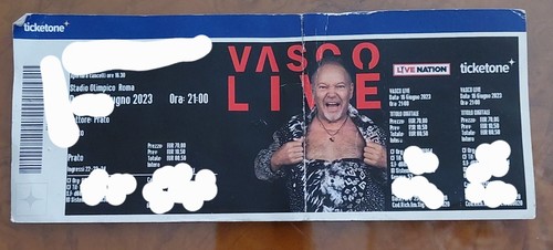 Biglietto vasco rossi 2023 - biglietto,