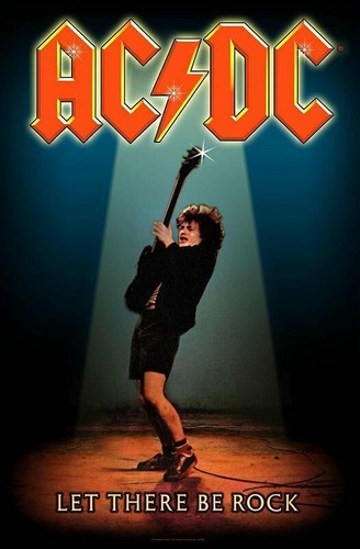 Flagge fahne let there - ac/dc,