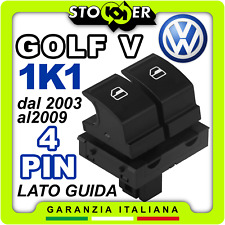 Pulsantiera lato guida Alzacristalli Interruttori Vetri Anteriori VW GOLF V 4PIN