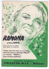 Spartito RAMONA di Mabel Wayne Gilbert - 1955 Giuseppe Negroni