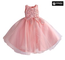Vestito Bambina Abito Rosa
