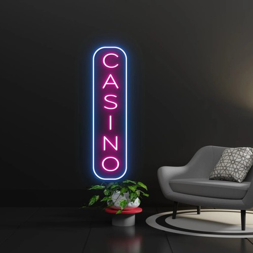 Insegna neon led casinò - neon,