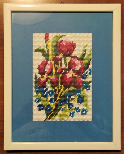 Quadro parete ricamo con - ricamo,