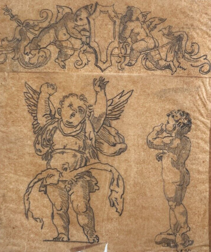 Vaso ritratto angeli - , putti