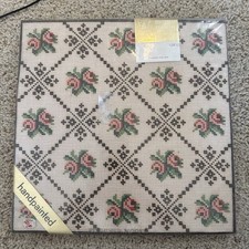  Kit ricamo vintage NOS design danese Danimarca floreale/piante 8309