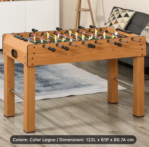 Homcom calcio balilla - homcom,