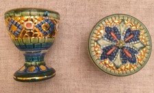 ARTE CERAMICA DERUTA - LAVORATO A MANO IN ORO ZECCHINO