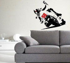 adesivi Muro -  1 wall-stickers  - Marco Simoncelli tributo - 62 cm x 55 cm