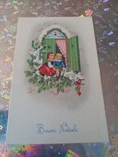 Cartolina piccola originale festività buon natale non viaggiata 7