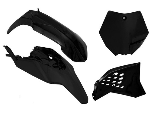 Rtech kit plastiche nero ktm - rtech,