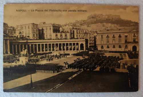 Cartolina napoli parata - cartolina,