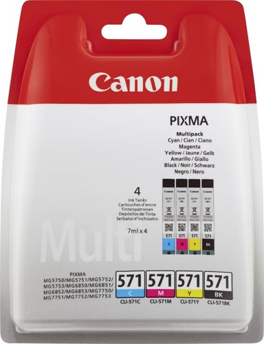 Canon cli 571cl multipack - multipack, 4
