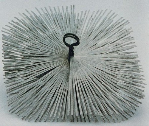 Scovolo acciaio quadro 20 - quadro, cm.20