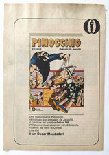 Pubblicita' Originale Vintage Pinocchio Jacovitti Disney Mondadori 1972 (T1)