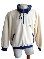 THINK PINK Polartec USA Pile Felpa uomo mezza zip maglione vintage size 52
