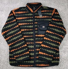 Giacca Dickies Falkville taglia L finto sherpa full zip stampa azteca mocassino collo zip