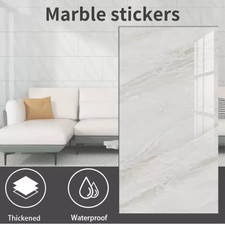 Confezione 10 Adesivi Piastrelle Marmo Autoadesivi Peel Stick Pannelli Parete Cucina