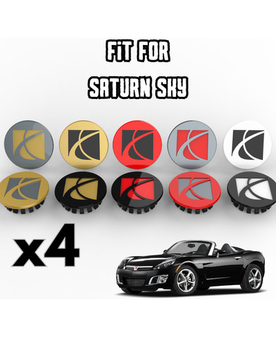 Saturn wheel center caps set - saturn,