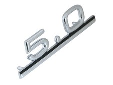 Emblema scritta cromata 0 - emblema/scritta, 5.0