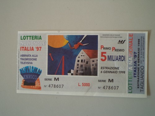 Biglietto della lotteria - biglietto,