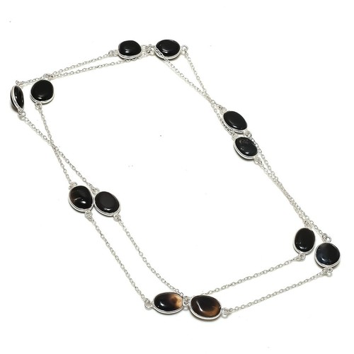 Collana con pietre - , preziose