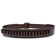 Tourbon Adjustable Vintage Leather .38 .357 Caliber Handgun Bandolier Cartrid...