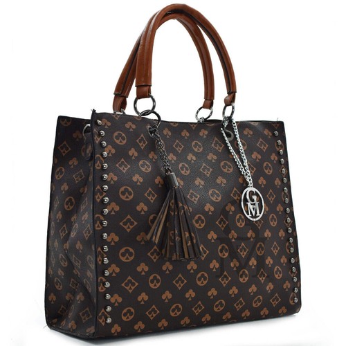 Borsa shopper borchie - gm,