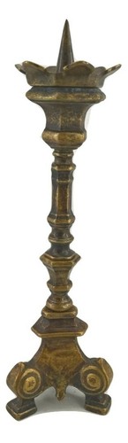 Candelabro portacero bronzo - candelabro,