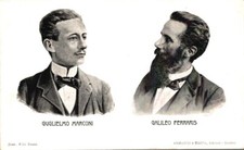 Personaggi Famosi - Guglielmo Marconi e Galileo Ferraris f. piccolo non spedita