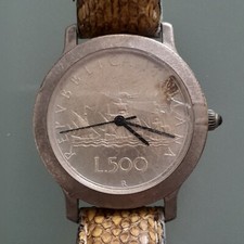 orologio formato da 500 lire