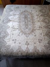 Tovaglia cucita a mano uncinetto Vintage Anni 60