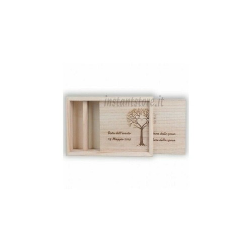 Scatola legno con - scatola, in