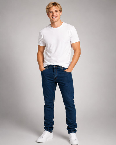 Jeans uomo zip - jeans, tache