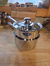 Pentola caldaia doppia acciaio