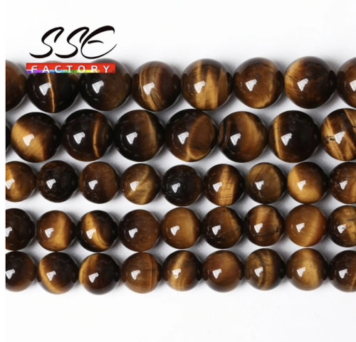Perline occhio tigre - perline,