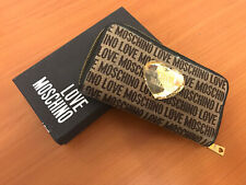 Portafoglio Moschino con cuore dorato porta monete porta documenti.