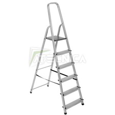 Scala in allumino 6 gradini richiudibile con arco Atecnica SCA06P